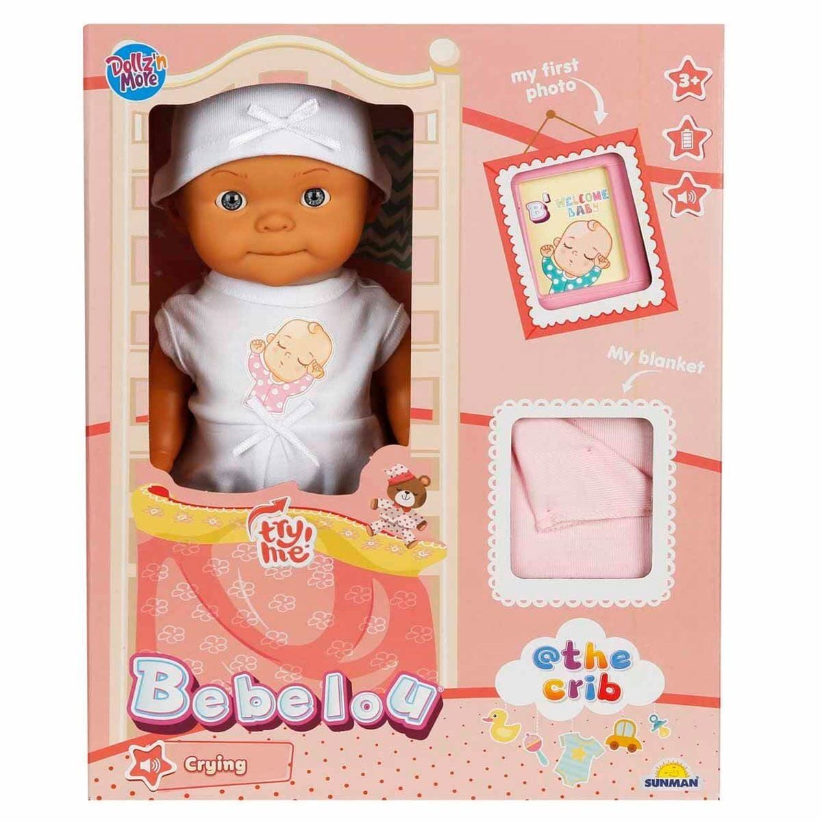 5683 Bebelou Sesli Hoş Geldin Bebeği 30 Cm-Sunman