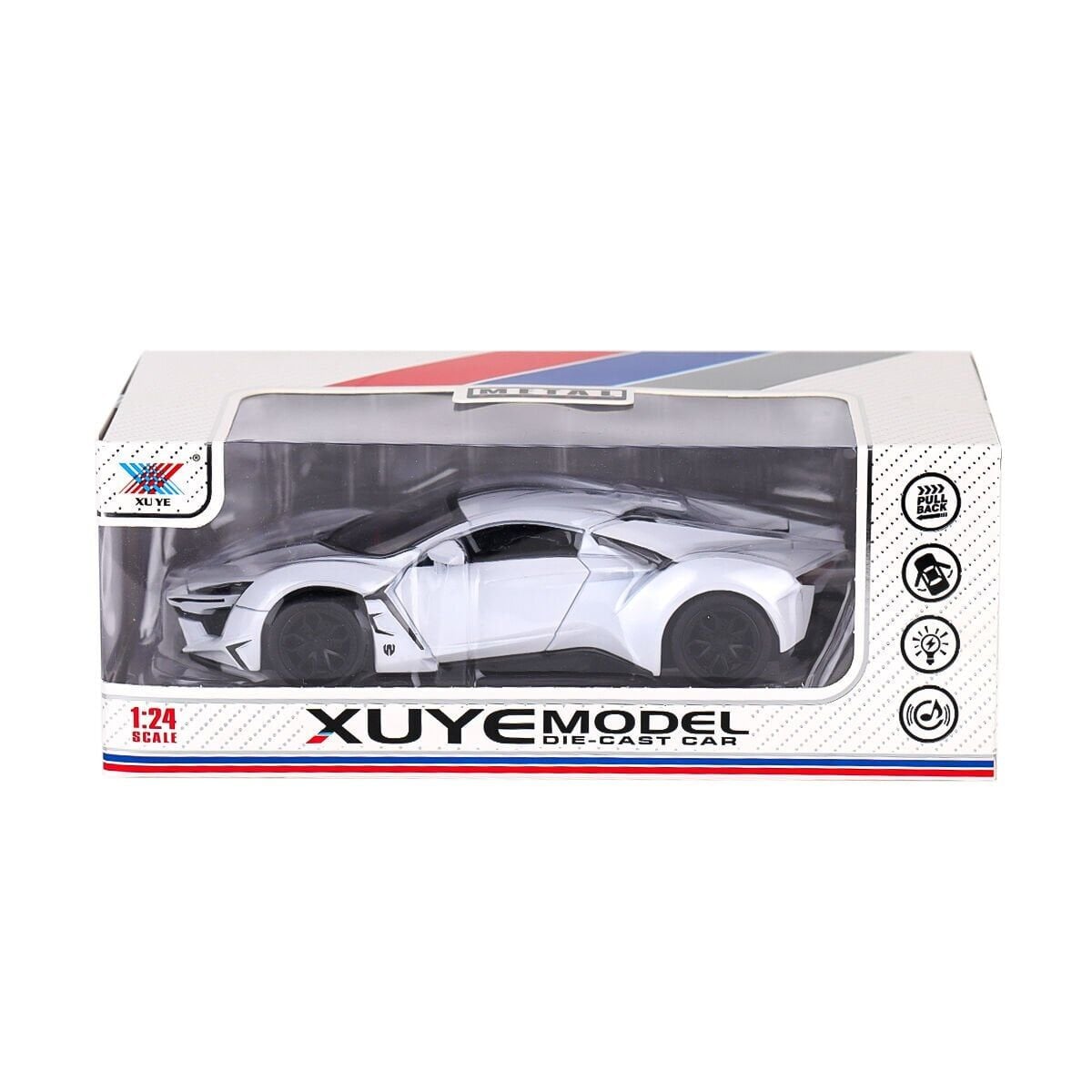 K240A11 Metal Çek Bırak Işıklı Ve Müzikli Araba-Canem Oyuncak
