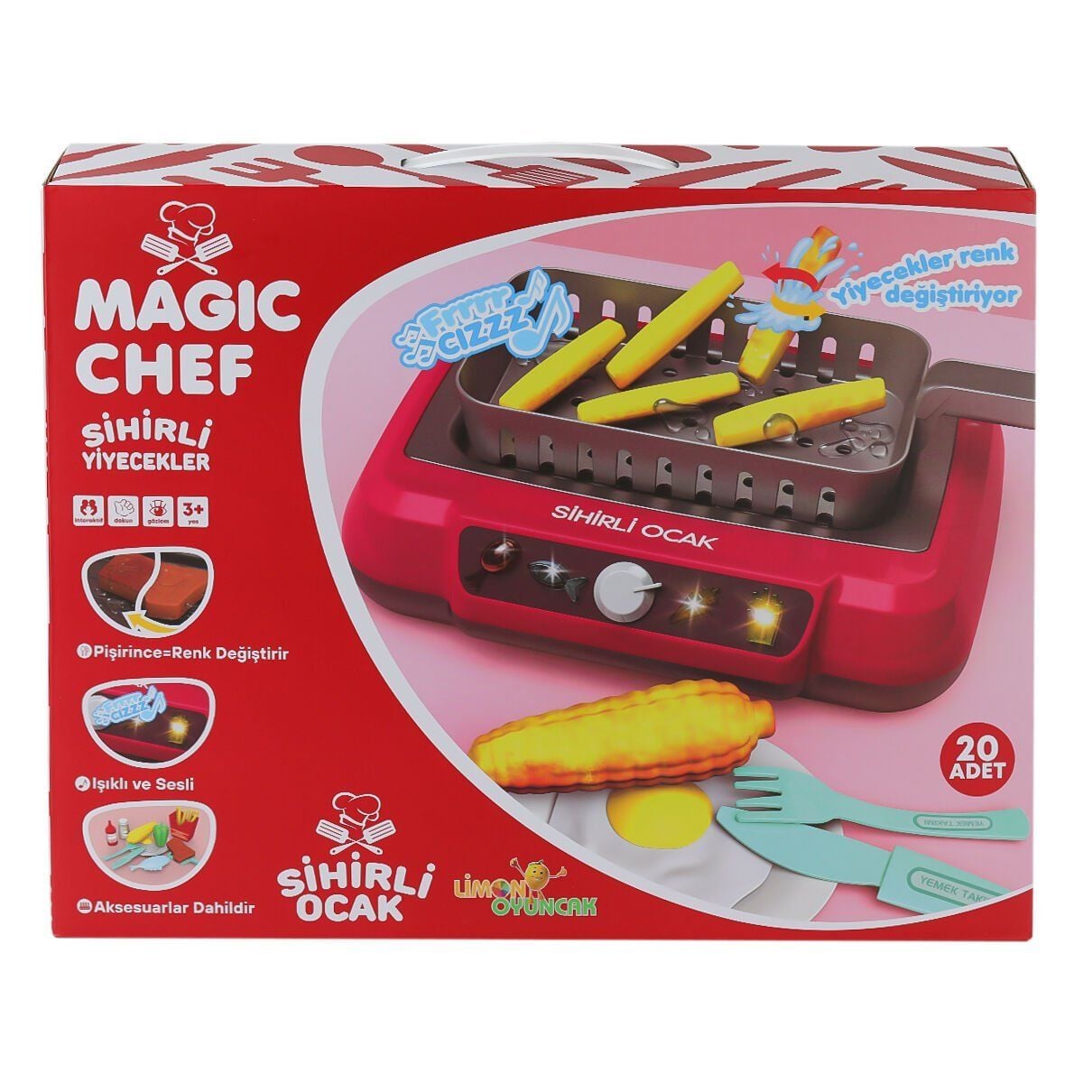 2A550 Magic Chef Barbekü Ocak Seti-Limon Oyuncak