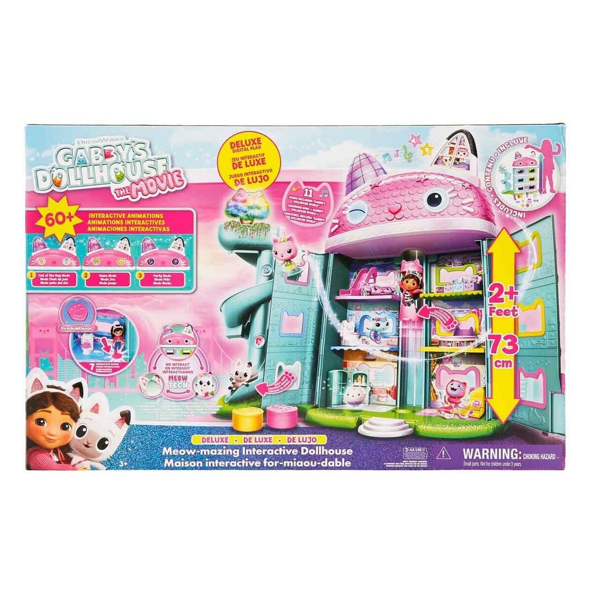 S00008891 Sun-Spm-Fi̇gür Oyun Set Gabby S Dollhouse Deluxe Bebk Evi̇ Ses Işik Gabb