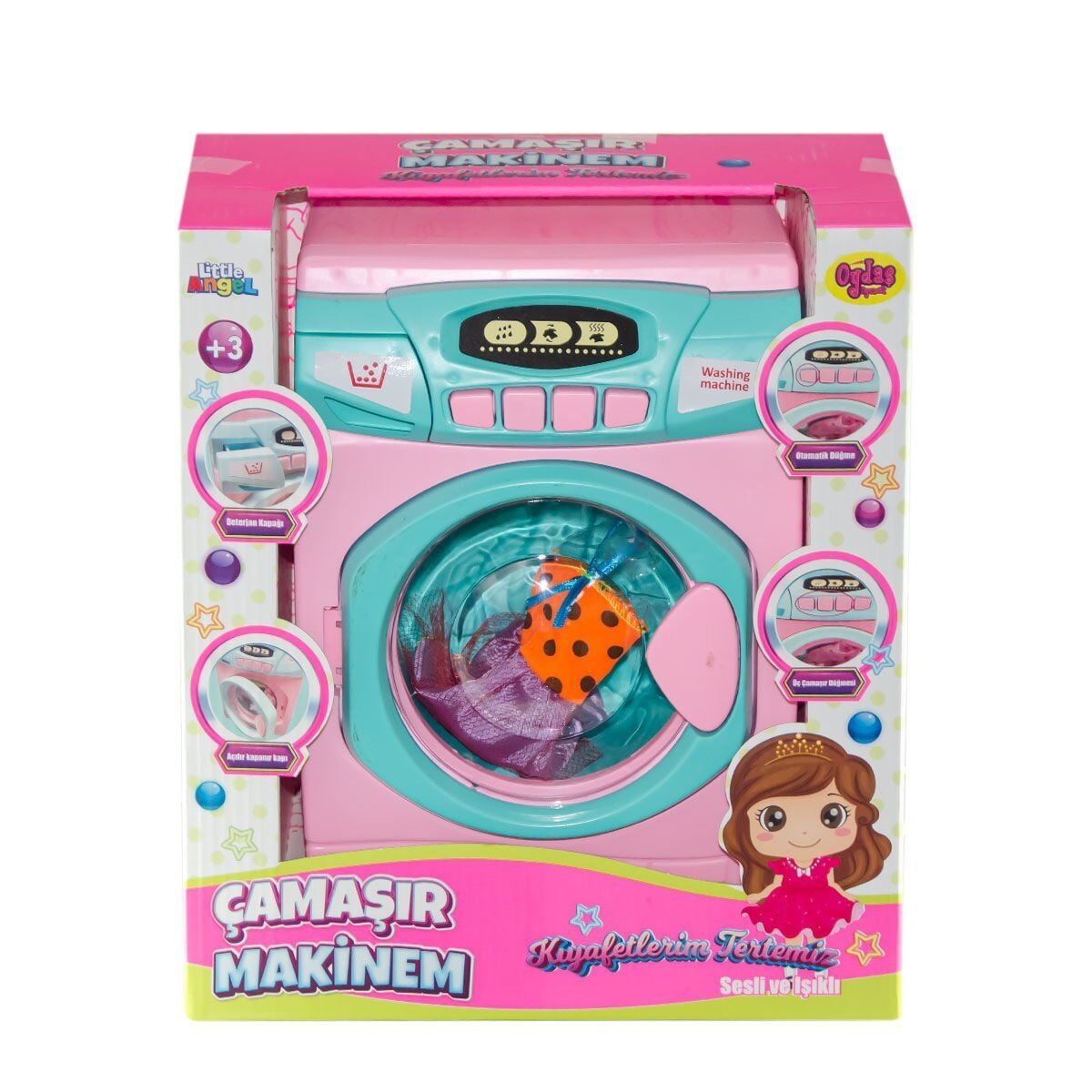 02608 Sesli Ve Işıklı Çamaşır Makinesi-Oydaş