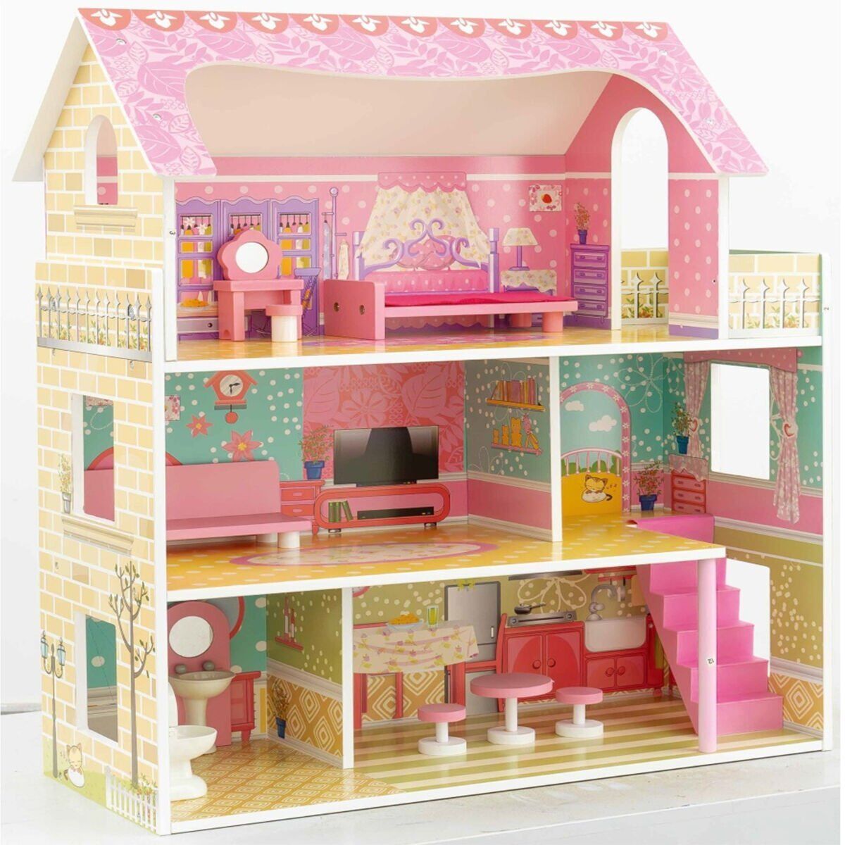 Tx1055 Ahşap 3 Katli 10 Parça Aksesuarli
