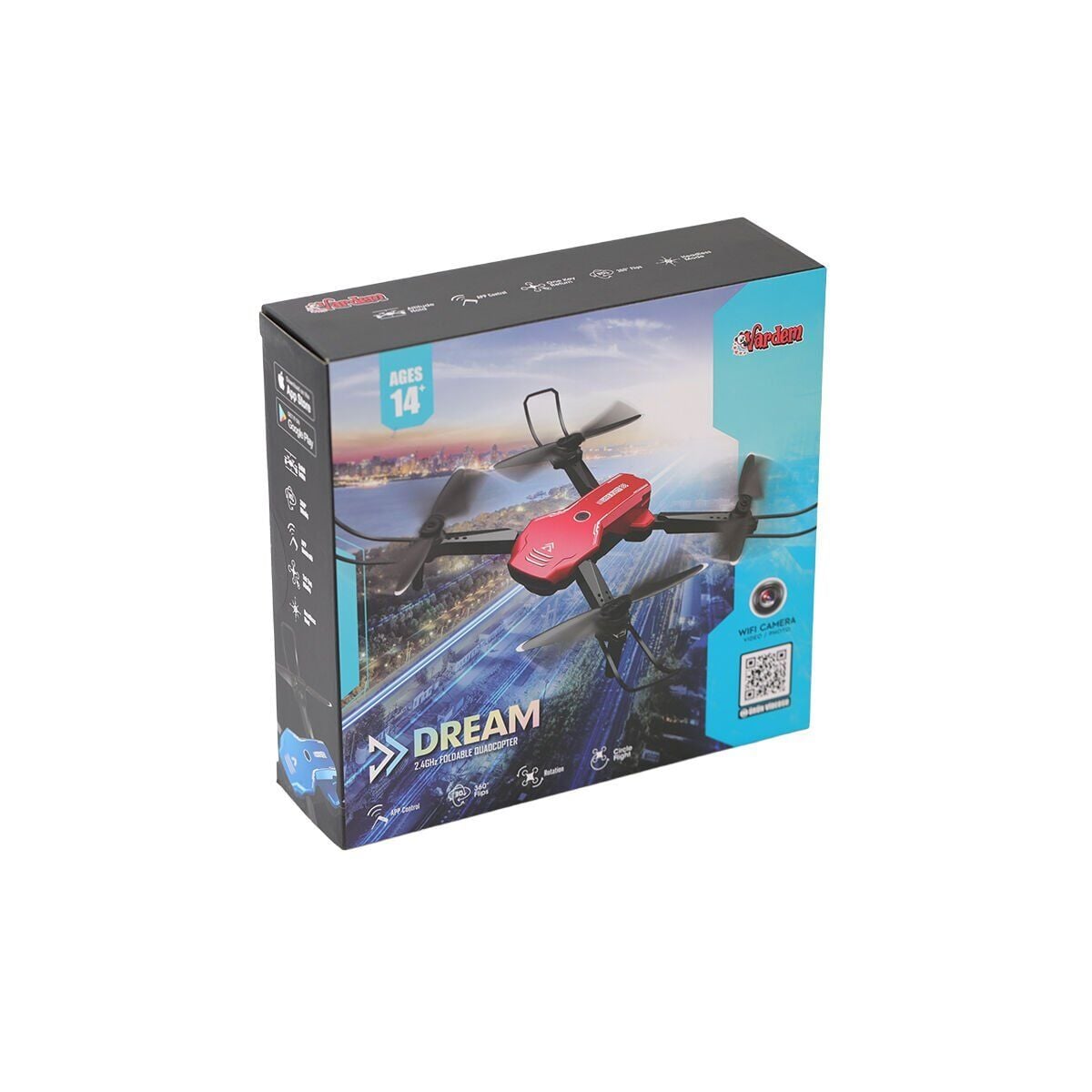 H866Hw- Vardem 2.4G Wifi Kameralı Şarjlı Full Fonksiyon Drone