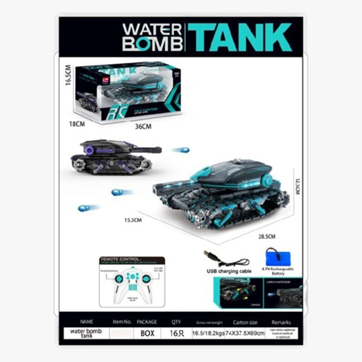 Hd5011 2 4G Su Atan Tank-Gepettoys