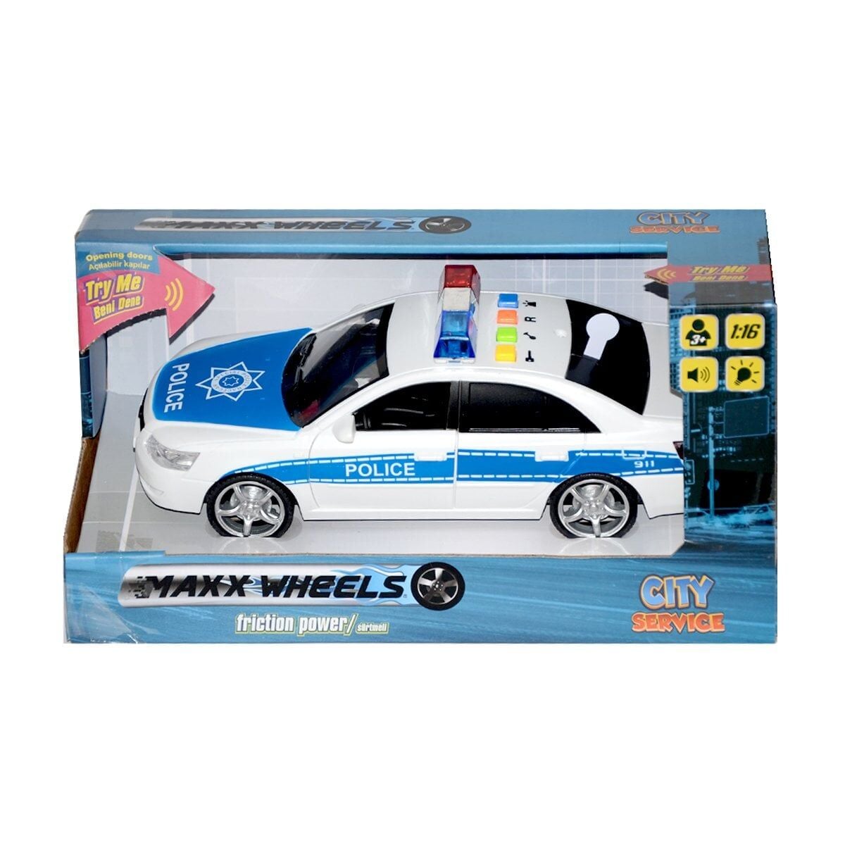 10560 Maxx Wheels 1:16 Sesli Ve Işıklı Araba