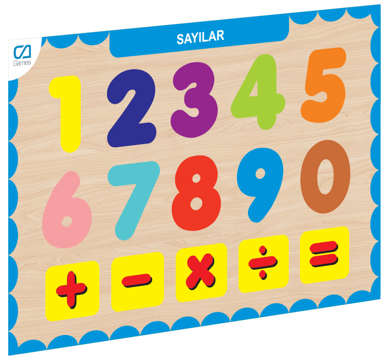 Caahs-3207 Ca Games Ahşap Sayilar Bul-Tak