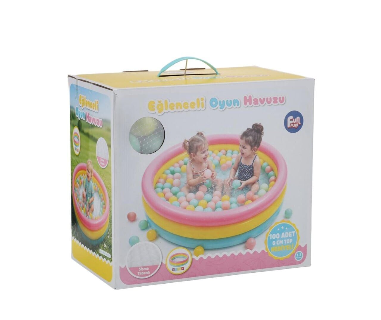 Er-520 Fun Play 85Cm Havuz Üç Renkli̇ İçi̇nde 100 Adet 6Cm Toplu