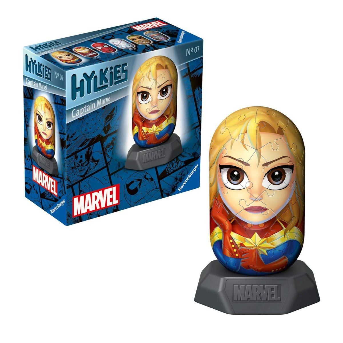 011569 Hylkies Marvel- Captain Marvel 54 Parça Puzzle- No:07- Ravensburger