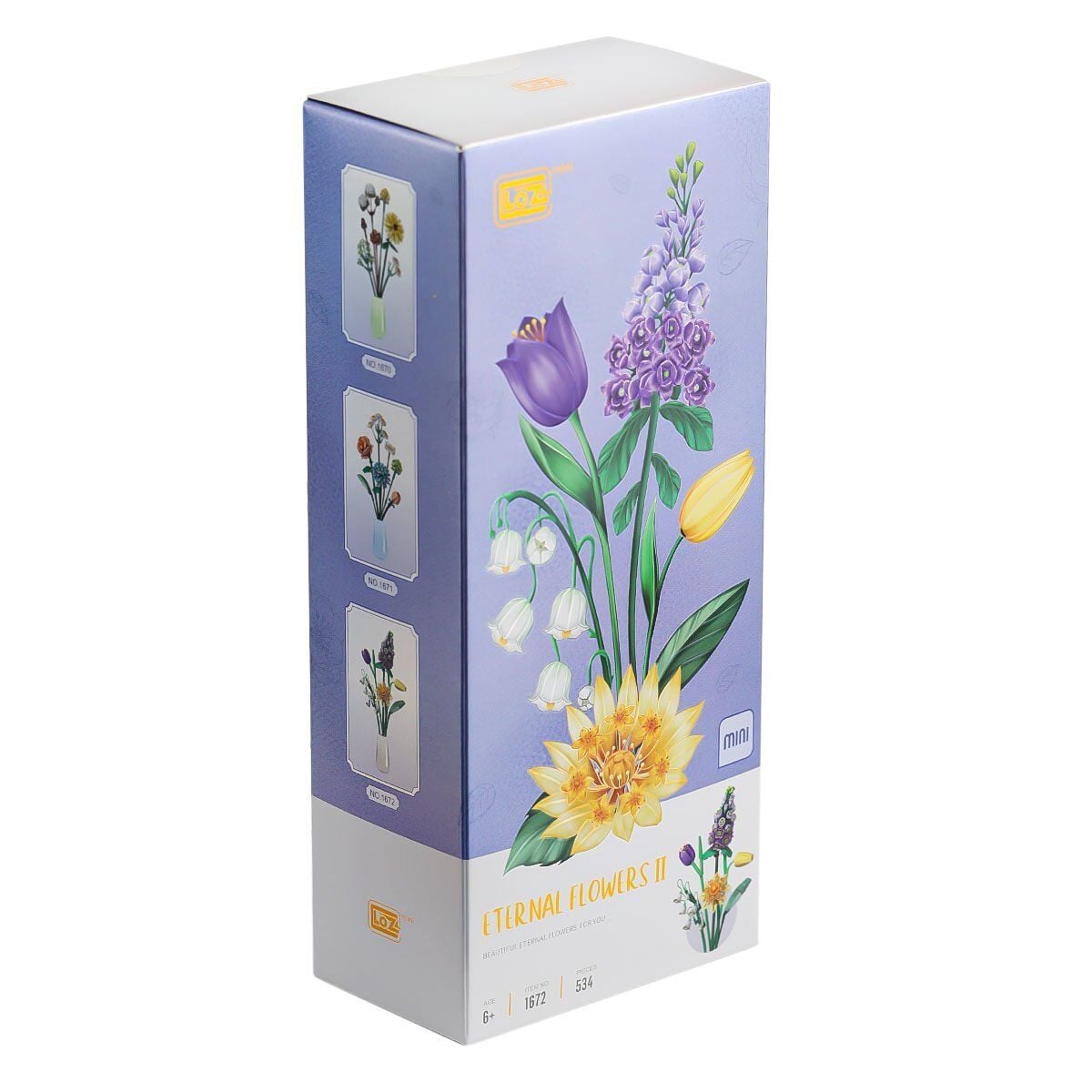 Lz1672 Loz Eternal Flowers Serisi- ''Çiçekli Sabah, Ay Işıklı Akşam'' 534 Parça Yapım Seti
