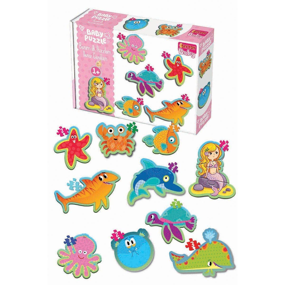 1710 Baby Puzzle Beni̇m İlk Puzzlem Deni̇z Canlilari