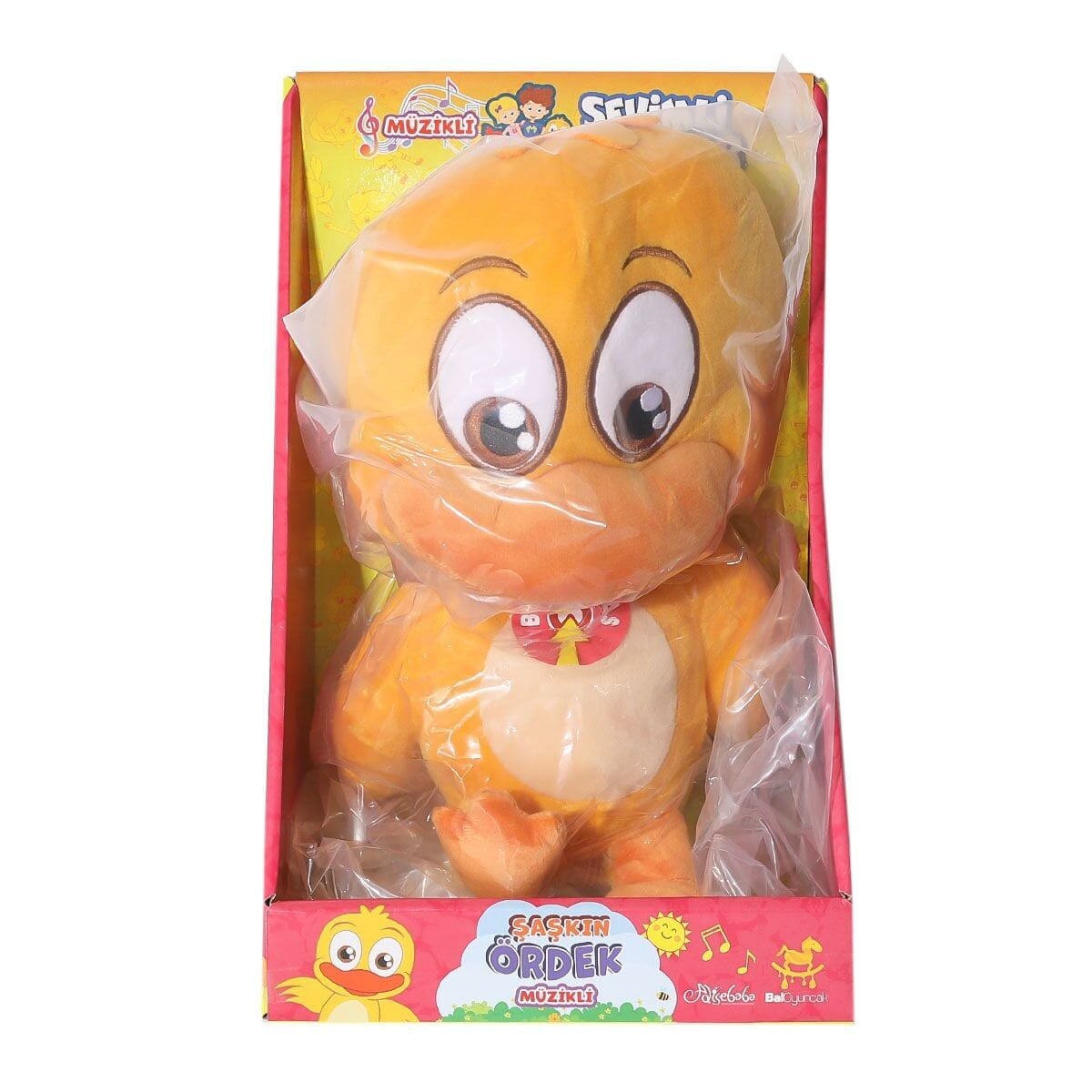 Bal-55115 Şaşkın Ördek Müzikli Peluş Sevimli Dostlar-Özaydınlar