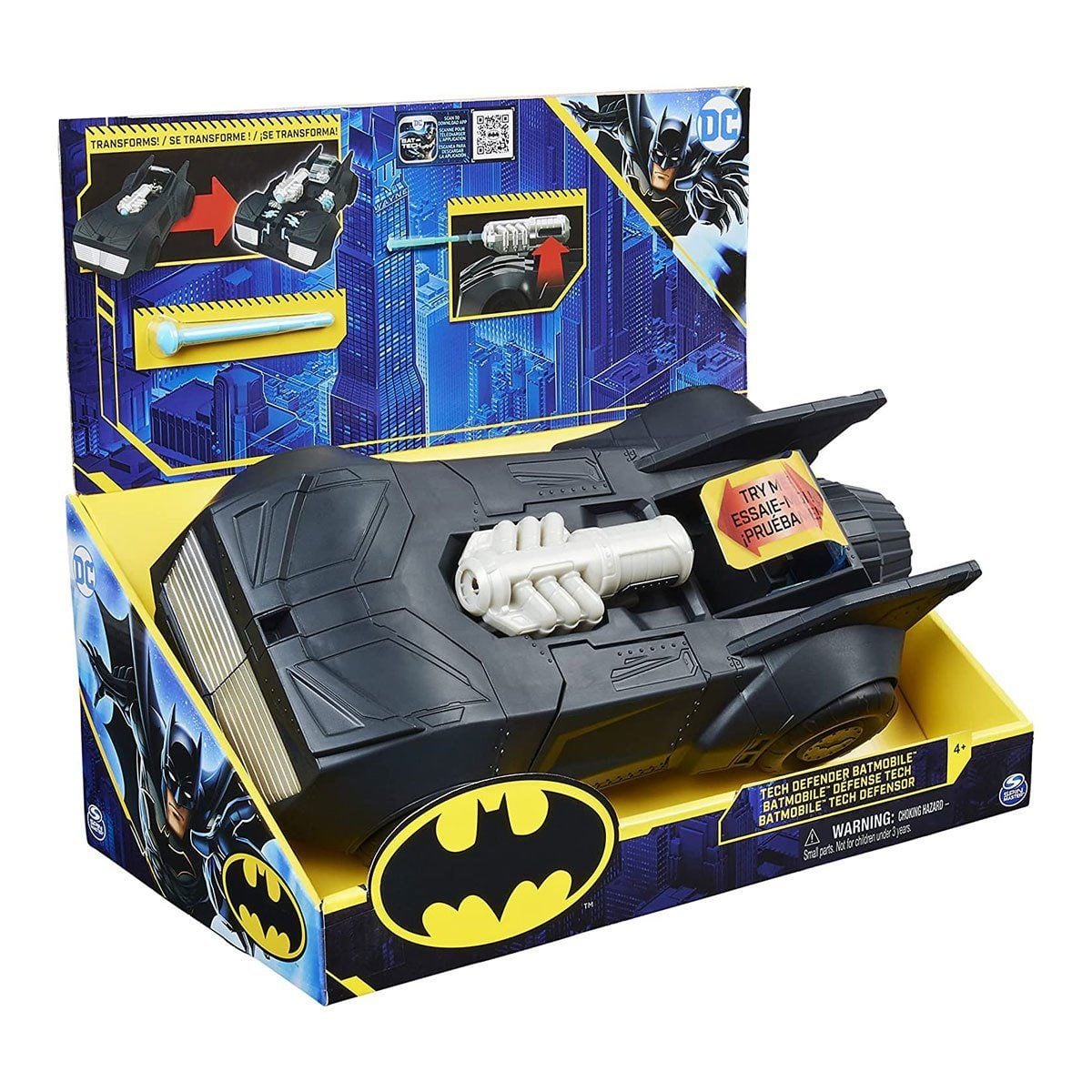 037676 Dc Comics Tech Defender Batmobil-Spinmaster