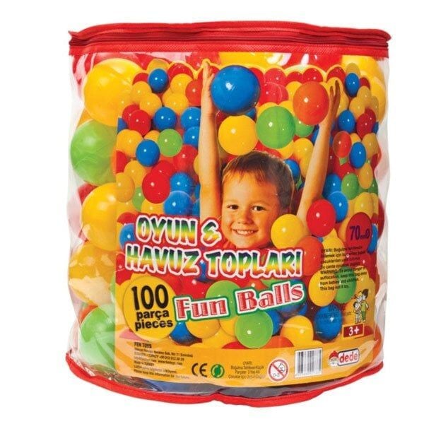01733 Oyun Havuz Topu 100 Lü Fi̇leli̇ 7Cm