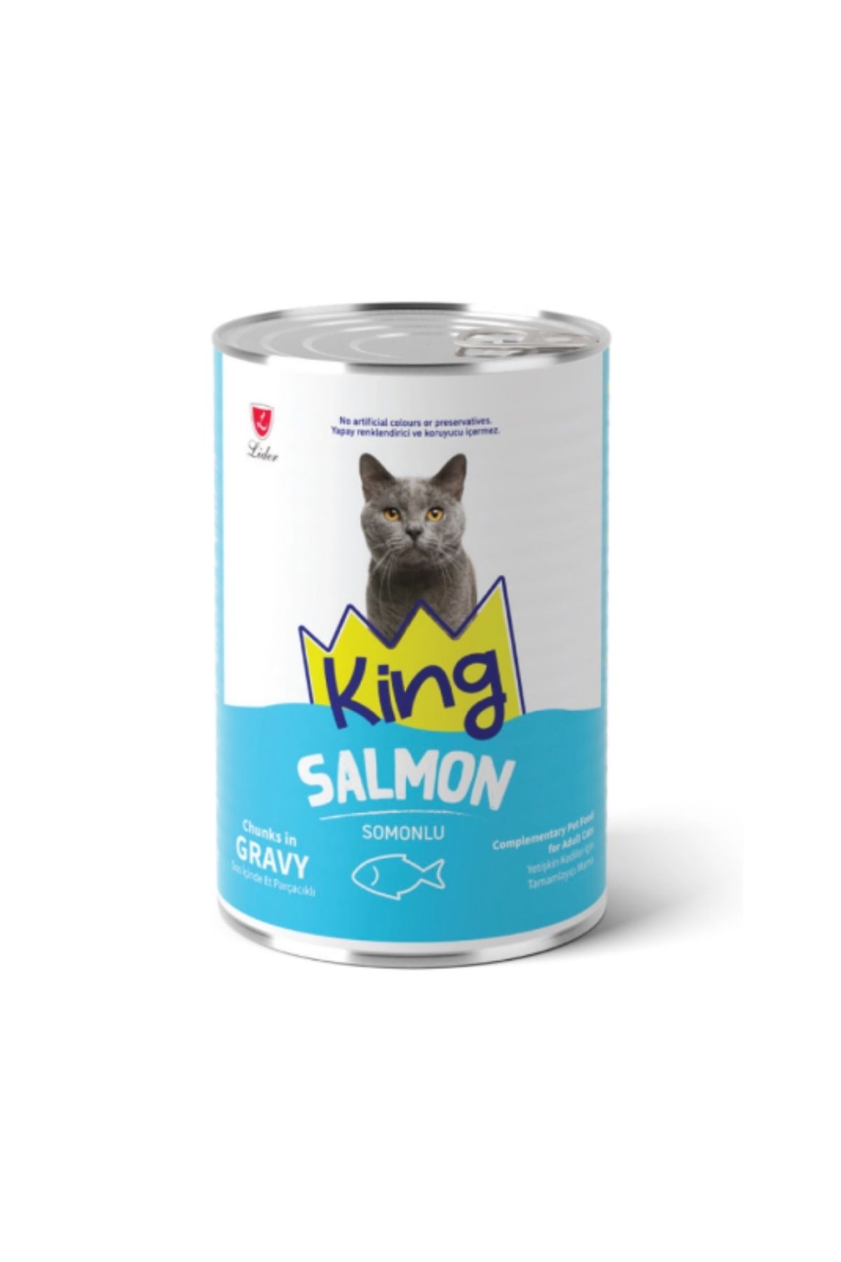 Somonlu Sos İçinde Parçacıklı Yetişkin Kedi Konservesi 415G