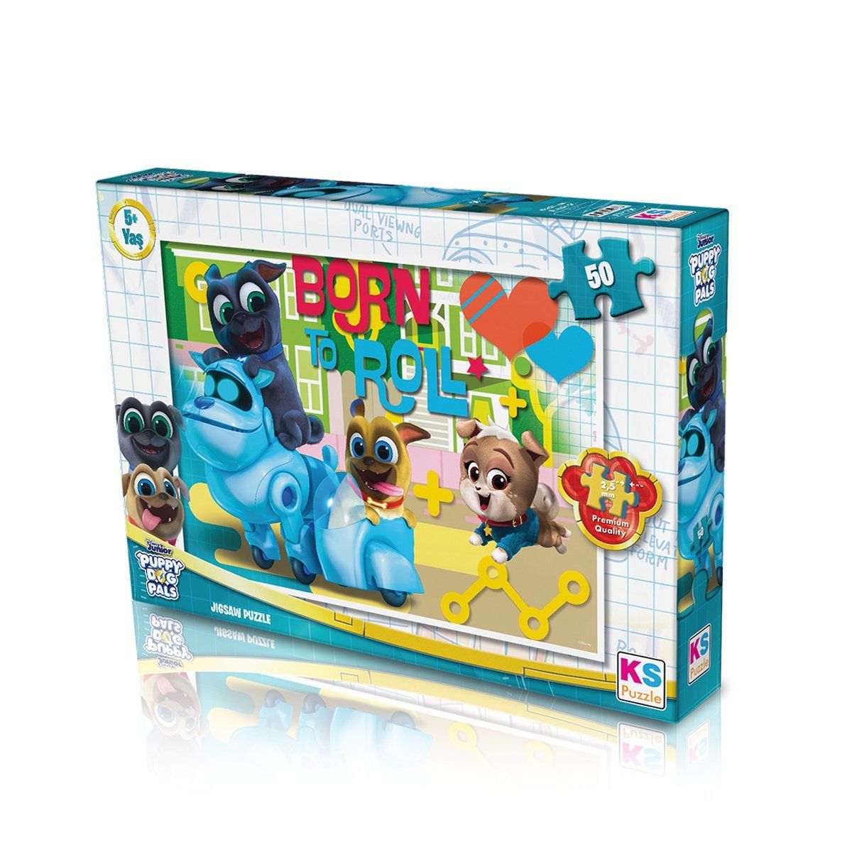 Pdp709 Puppy Dog Pals 50 Parça Çocuk Puzzle-Ks Puzzle