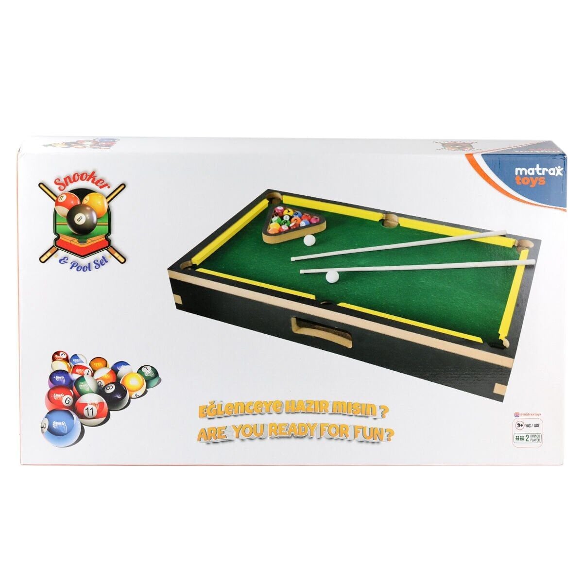 417 Matrax Ahşap Bilardo Oyunu-Akçiçek Oyuncak