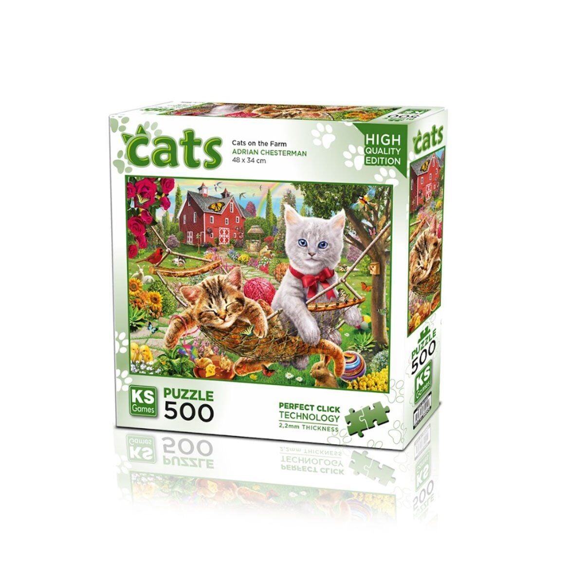 20043 Kediler Çiftlikte 500 Parça Puzzle-Ks Puzzle