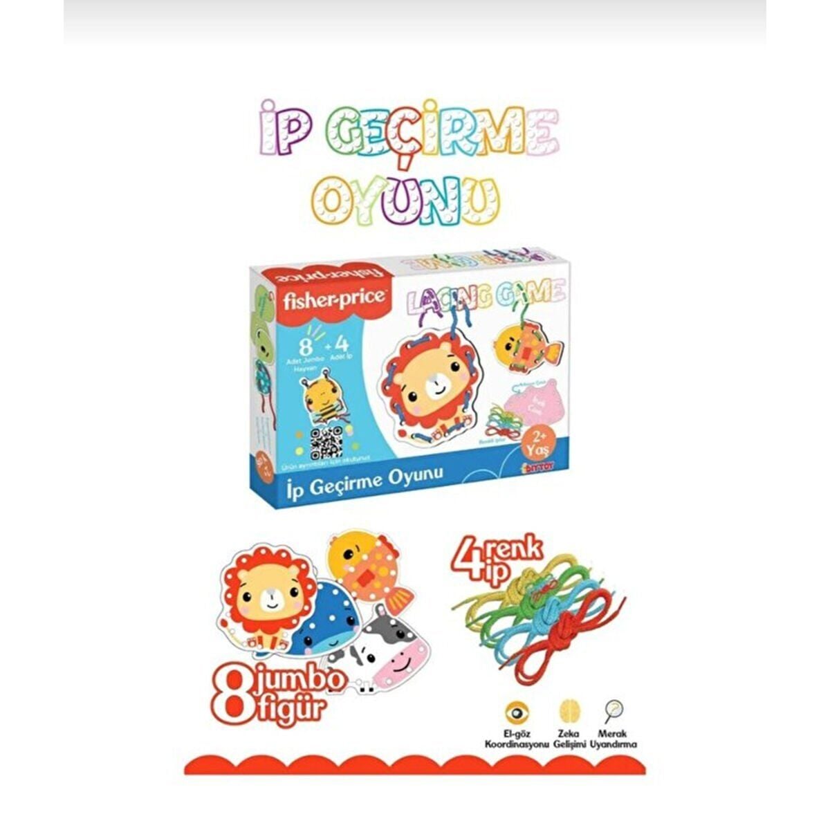 Fp2748 Fisher Price İp Geçi̇rme Oyunuc Lacing Game