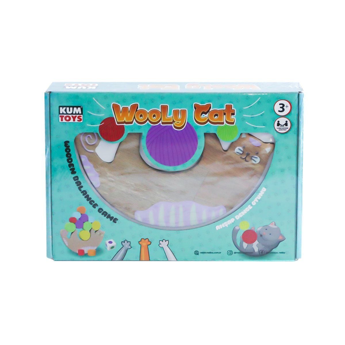 5672 Wooly Cat Kedi Oyunu-Kumtoys