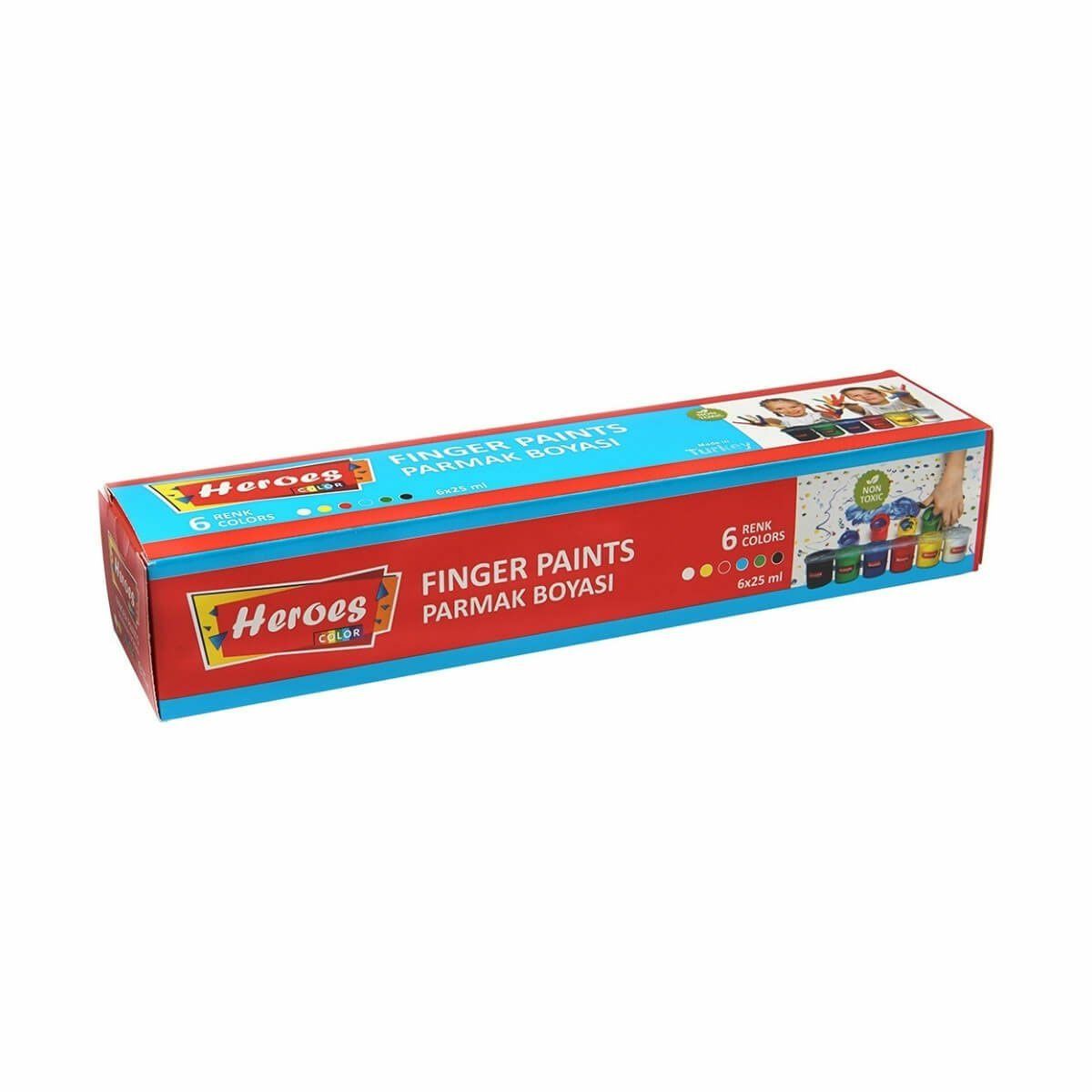 Ern-710 Heroes Color 6Lı Parmak Boya- Eren Oyuncak
