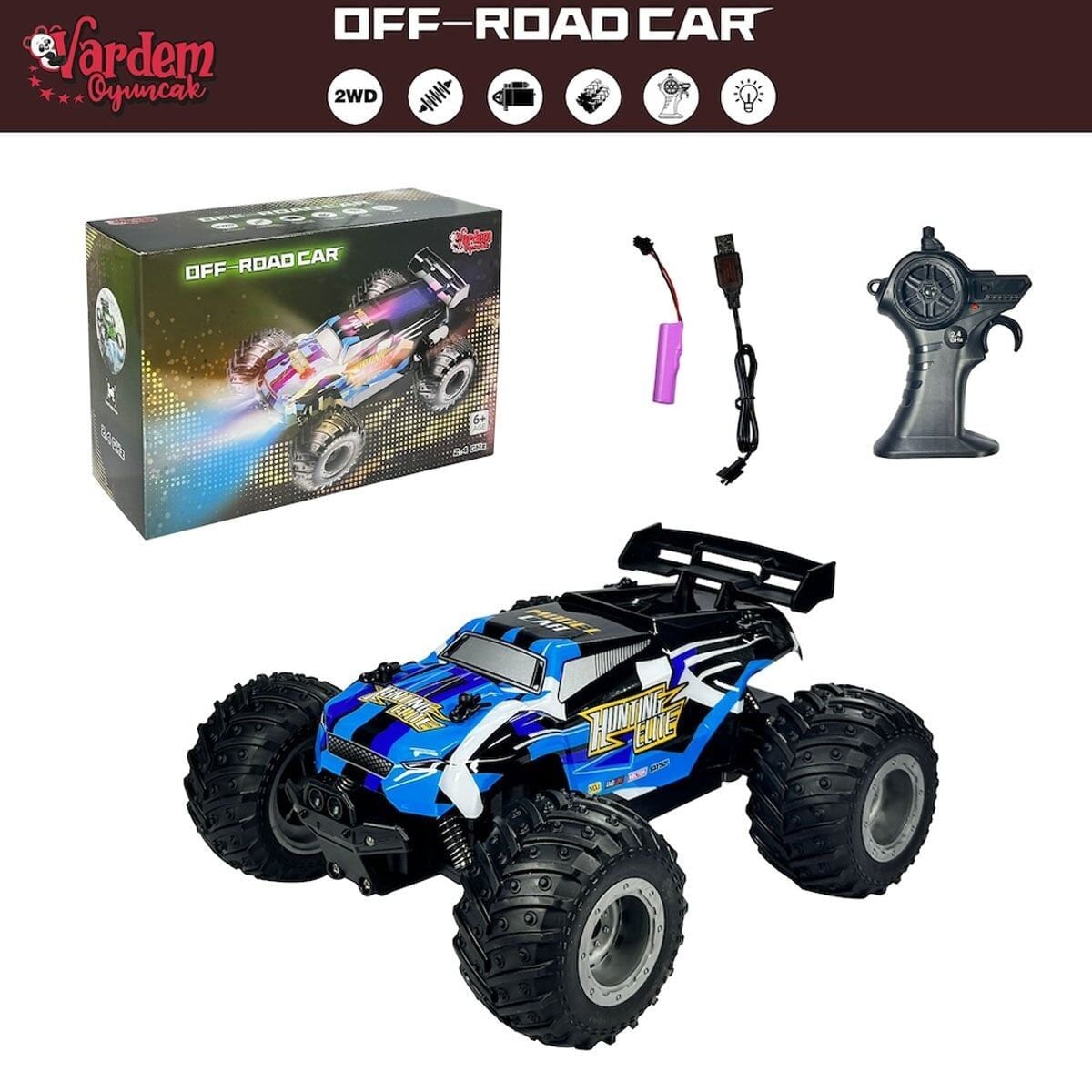 Ds-1258A Uzaktan Kumandalı Full Fonksiyon 2.4G 1:18 Şarjlı High Off Road Araba