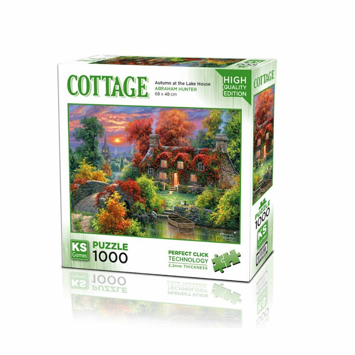 20672 Göl Evinde Sonbahar 1000 Parça Puzzle-Ks Puzzle
