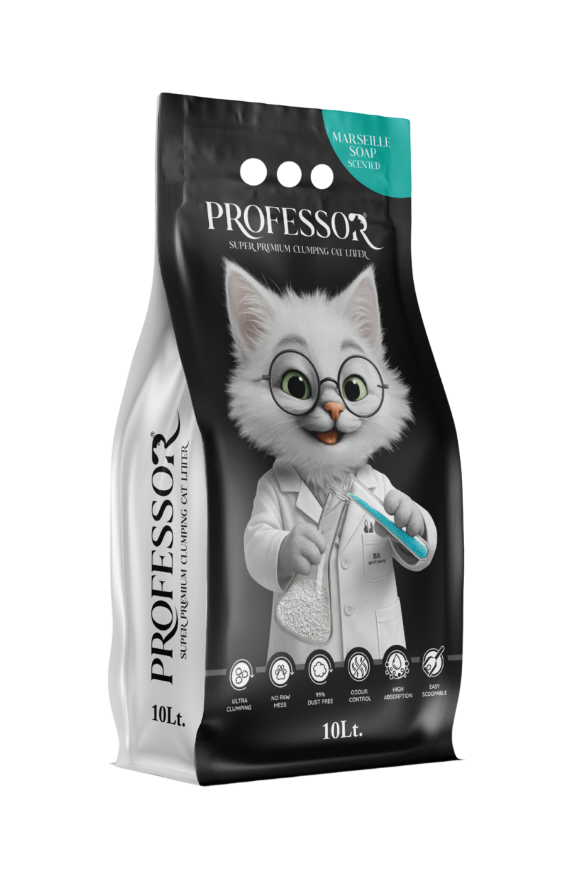 Marsilya Sabunu Kokulu Bentonit Kedi Kumu 10 Lt