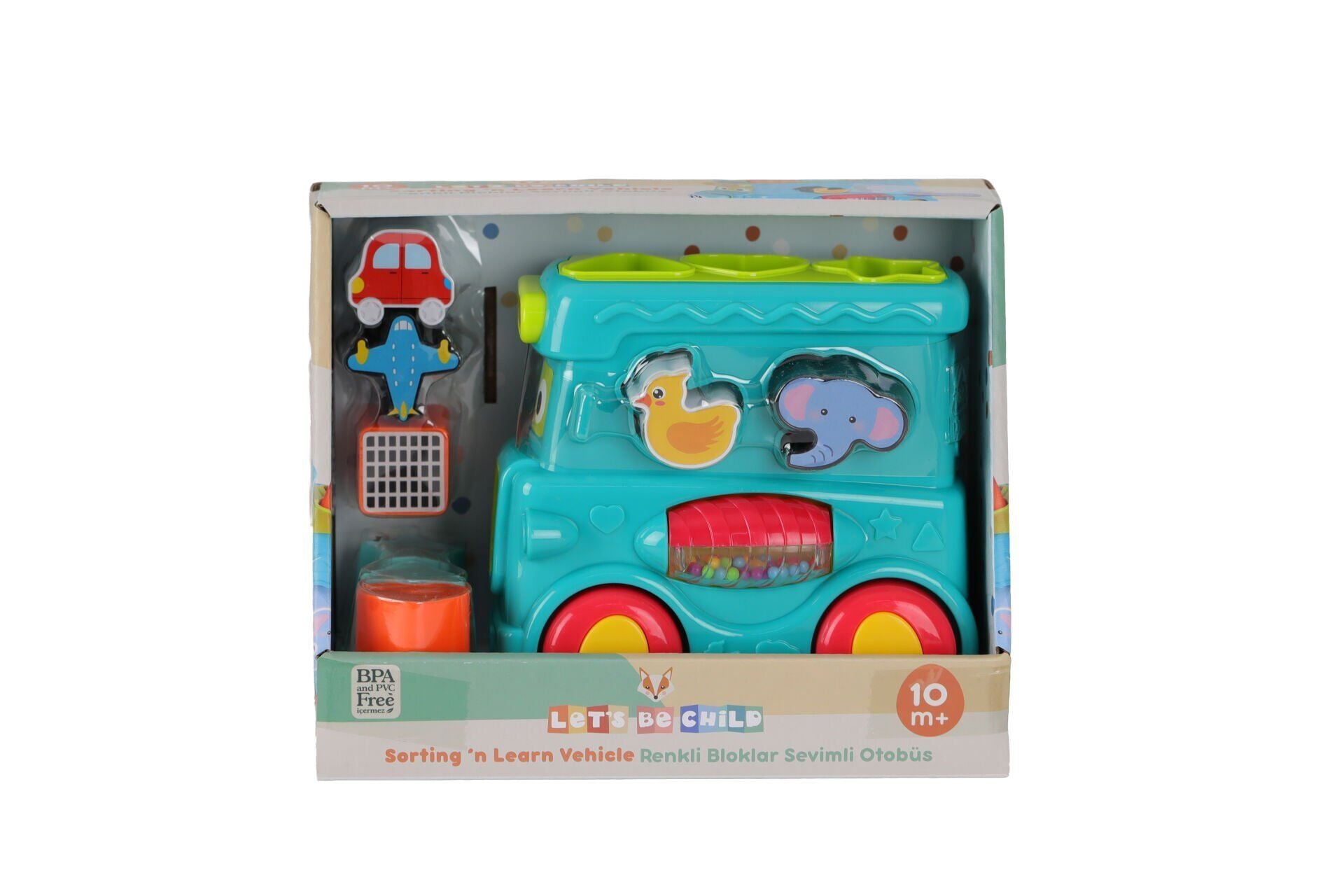 31084 Lc Renkli̇ Bloklar Sevi̇mli̇ Otobüs