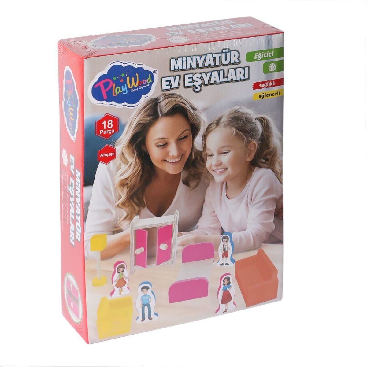Ony-407 Ahşap Minyatür Ev Eşyaları-Onyıl Oyuncak