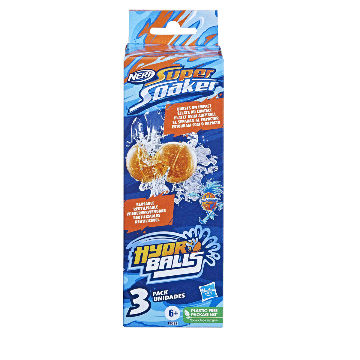F6392 Nerf Super Soaker Balls 3Lü +6 Yaş