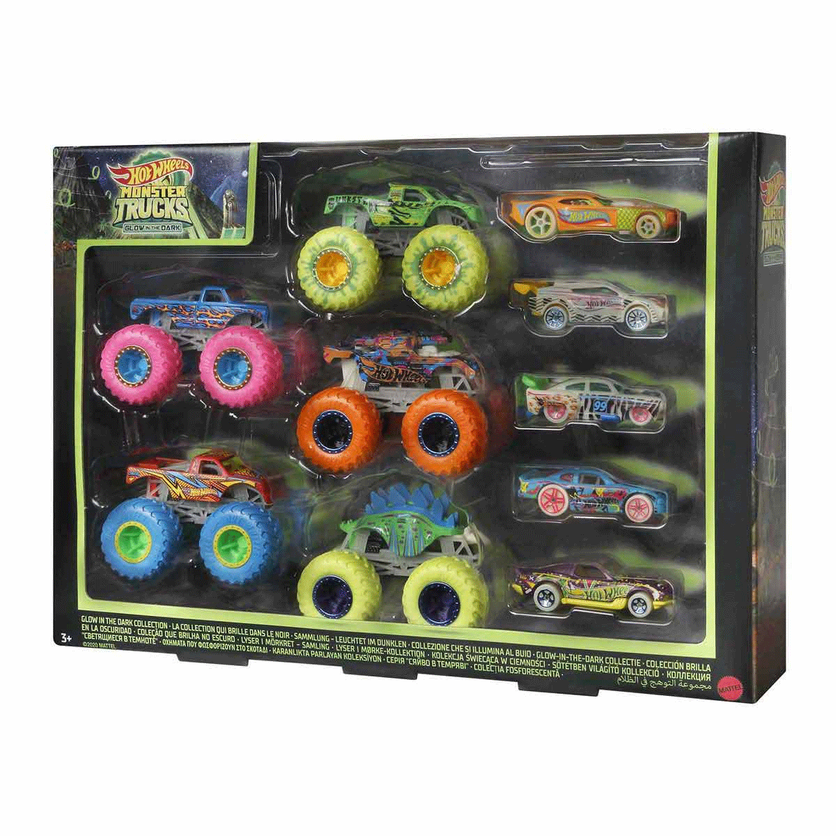 Hcb57 Monster Trucks Karanlıkta Parlayan Araçlar, Hot Wheels Monster Trucks- Mattel