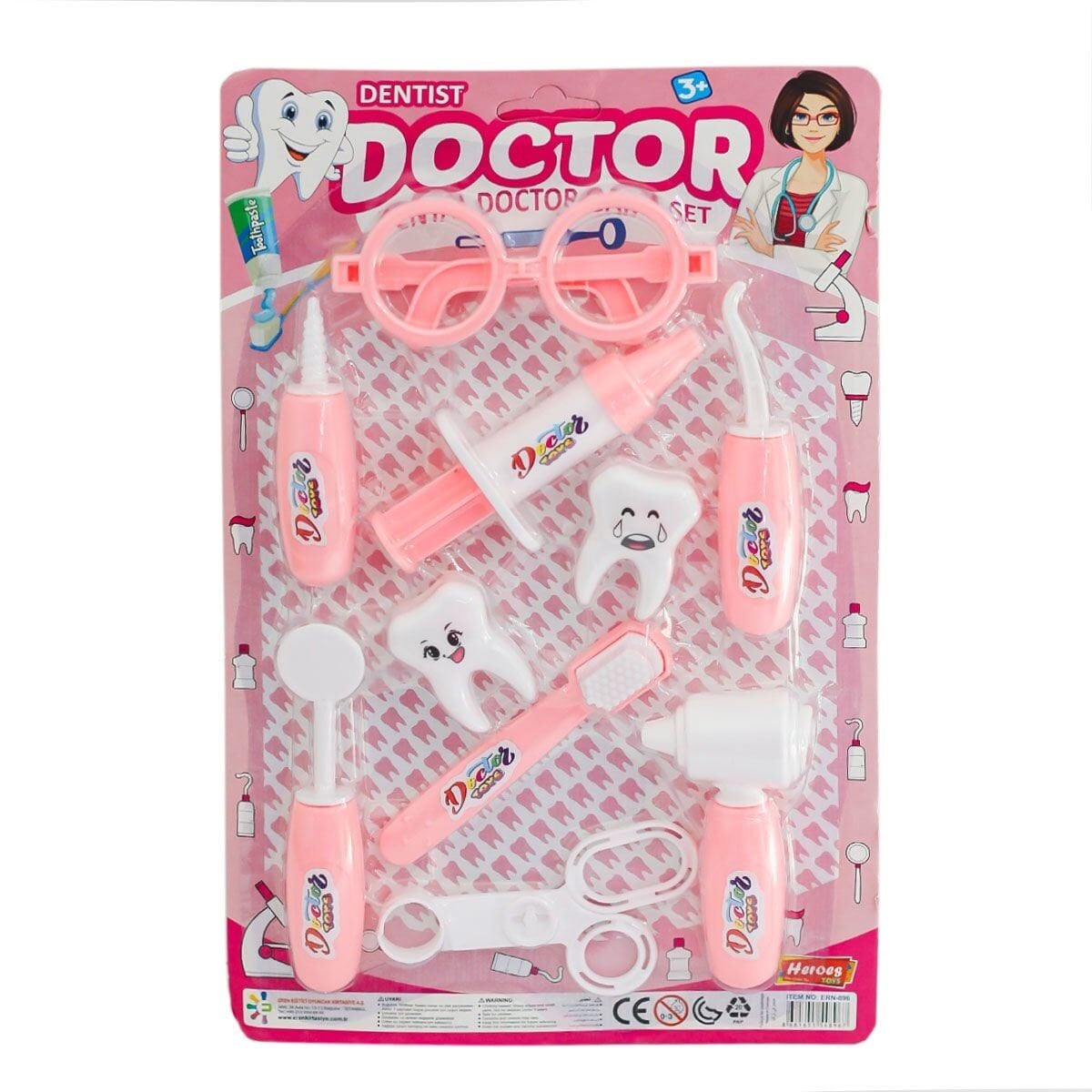 Ern-896 Heroes Toys Kartelali Kiz Di̇şçi̇ Seti̇