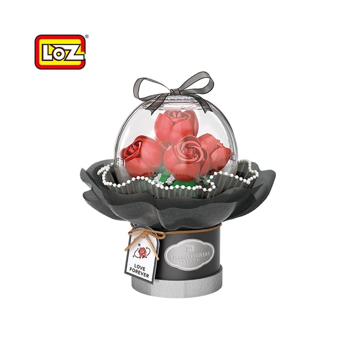 Lz-1300 Loz Ledli̇ Kirmizi Gül Buketi̇ 305 Parça Block Oyuncak