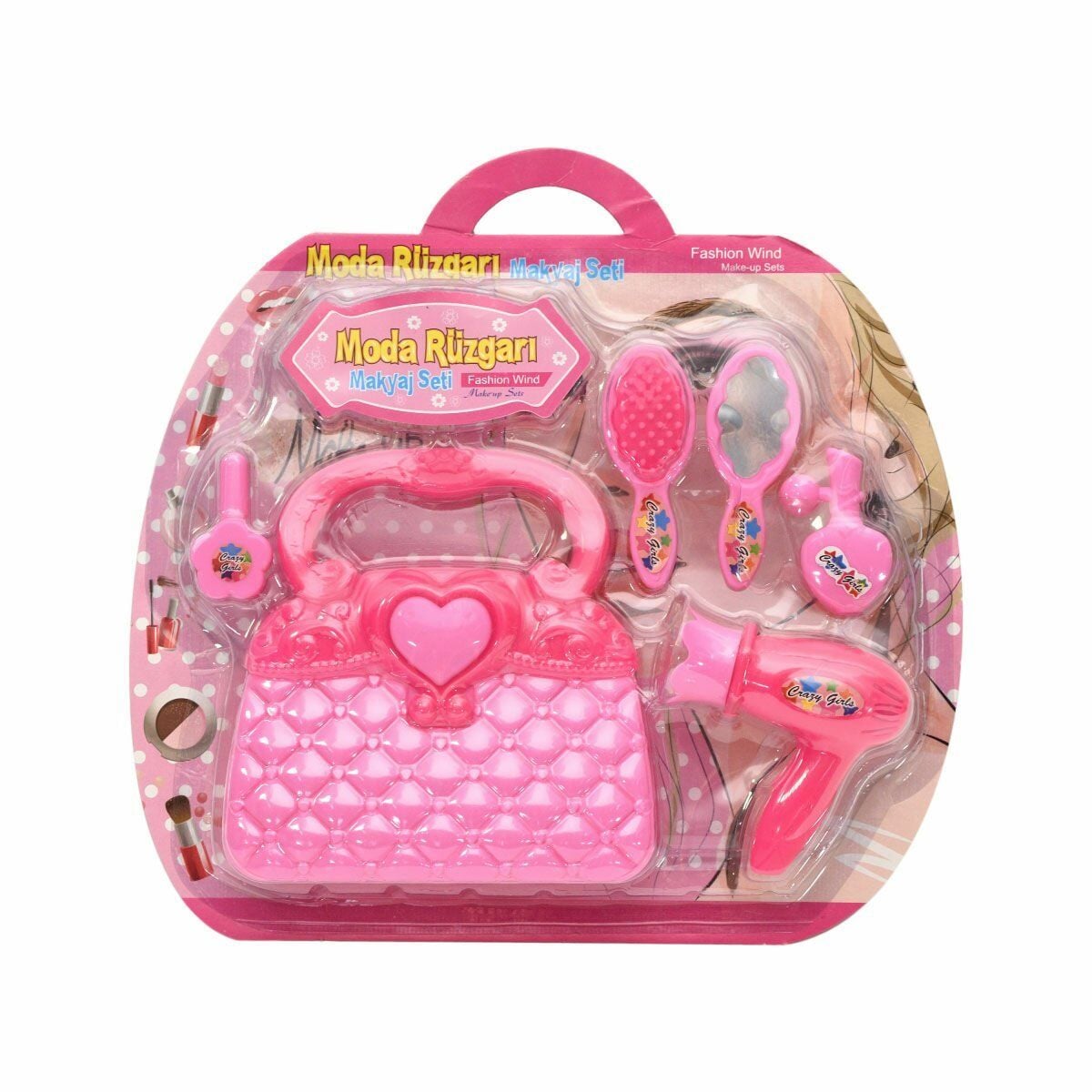 Ern-854 Heroes Toys Çantada Oyuncak Makyaj Seti̇