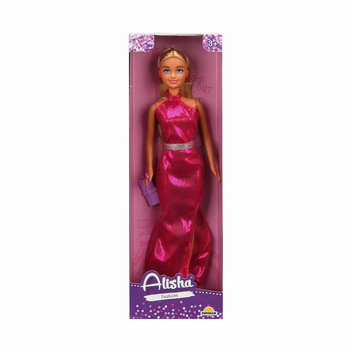 3394 Sun-Rst-Sis-Minik Alisha Gece Elbiseli Bebek Set 2Asortili- Sunman
