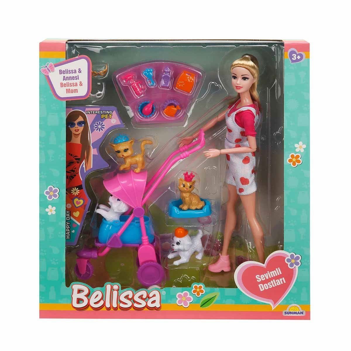 3045 Belissa'nın Annesi Ve Sevimli Dostlar 30 Cm-Sunman