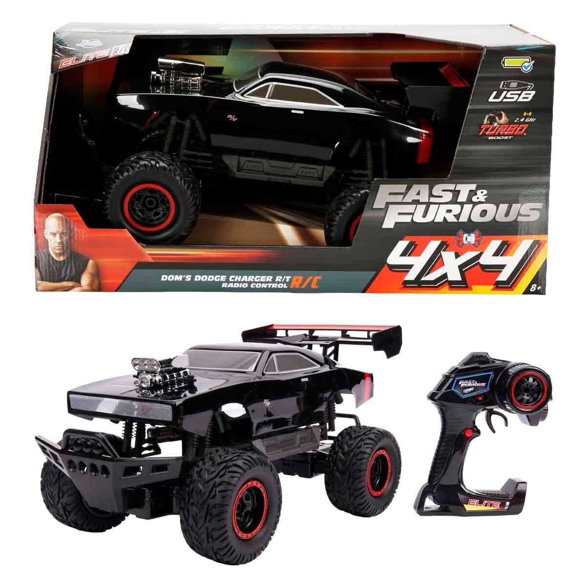 6607 Sun-Sim-Jda-R C Araba 1 12 Fastfurious Doms Dodge Charger Rt 4X4 Ff 9 6V