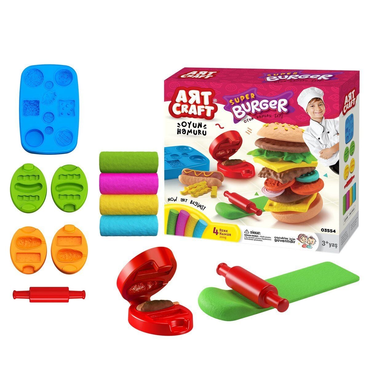 03554 Hamburger Hamur Set 200Gr