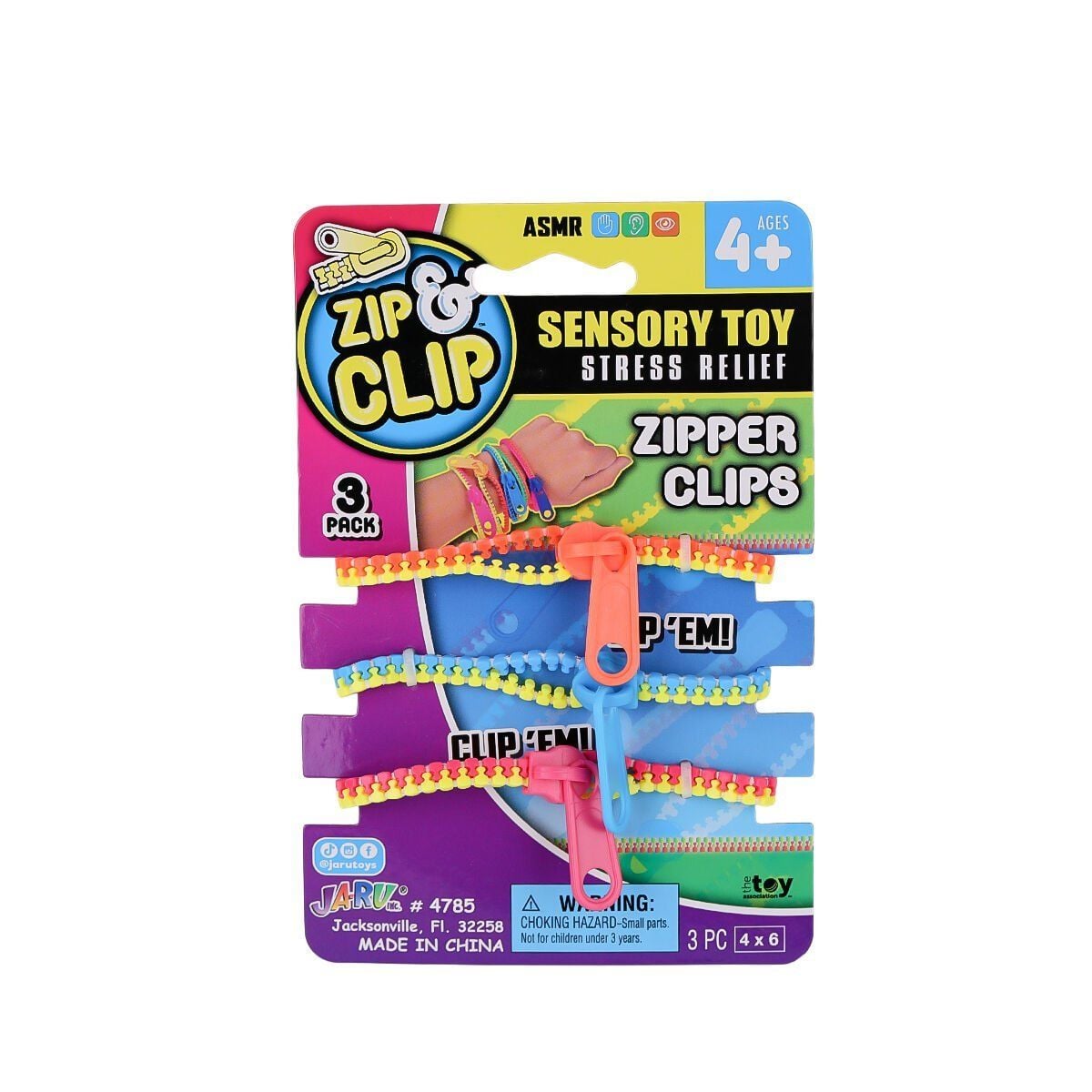 4785 Zıp Clip Zipper Clips 3Lü-Sunman