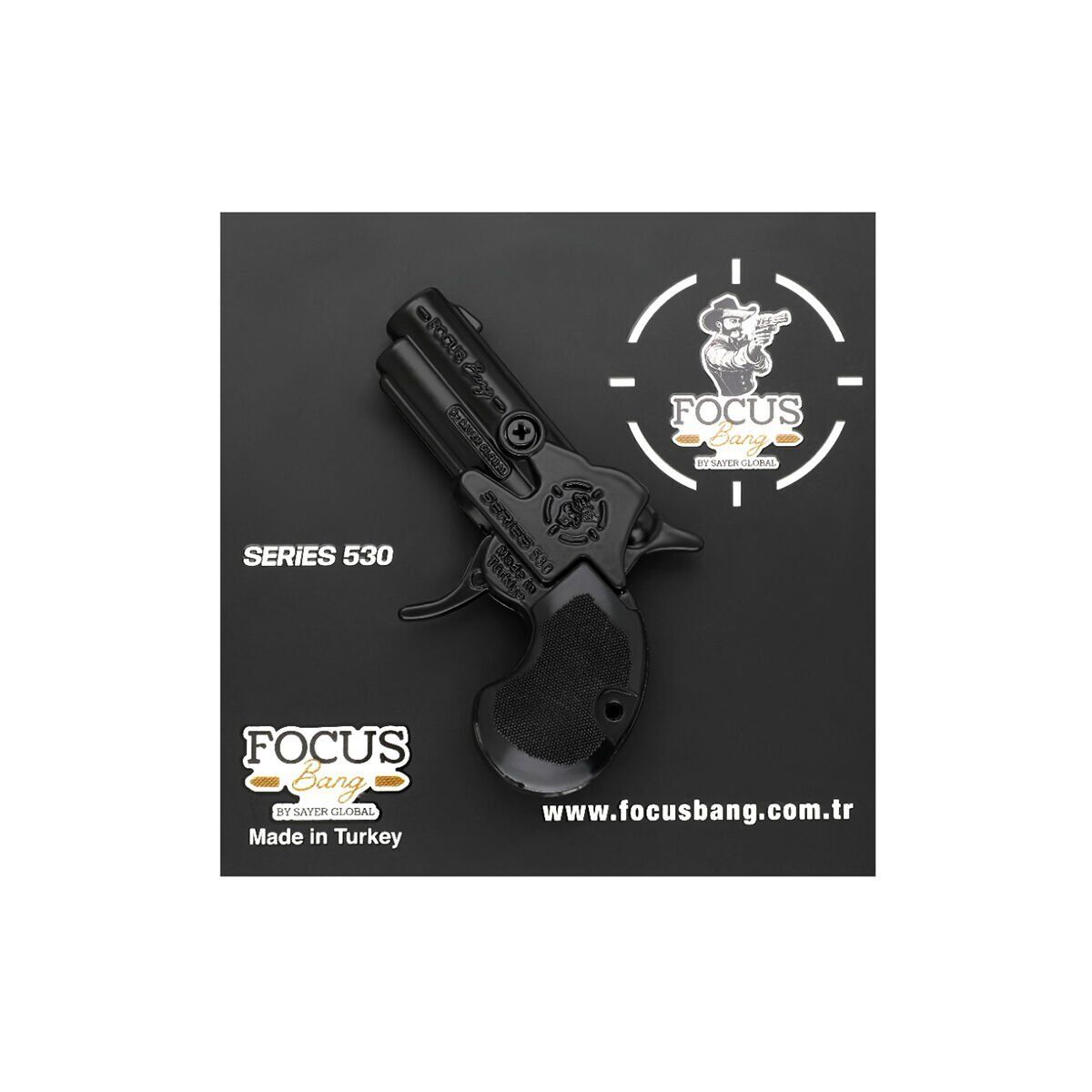 530 Focus Bang Oyuncak Tabanca Seri̇es 530 Black-Füme-Saten