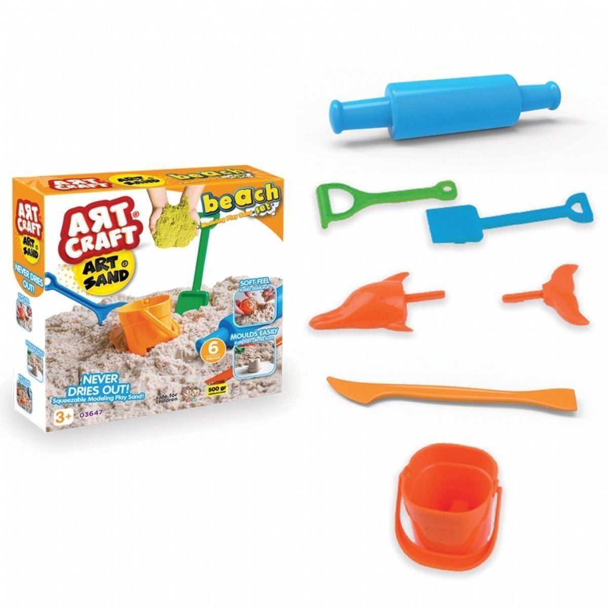 03647 500Gr Plaj Kum Set Art Stand