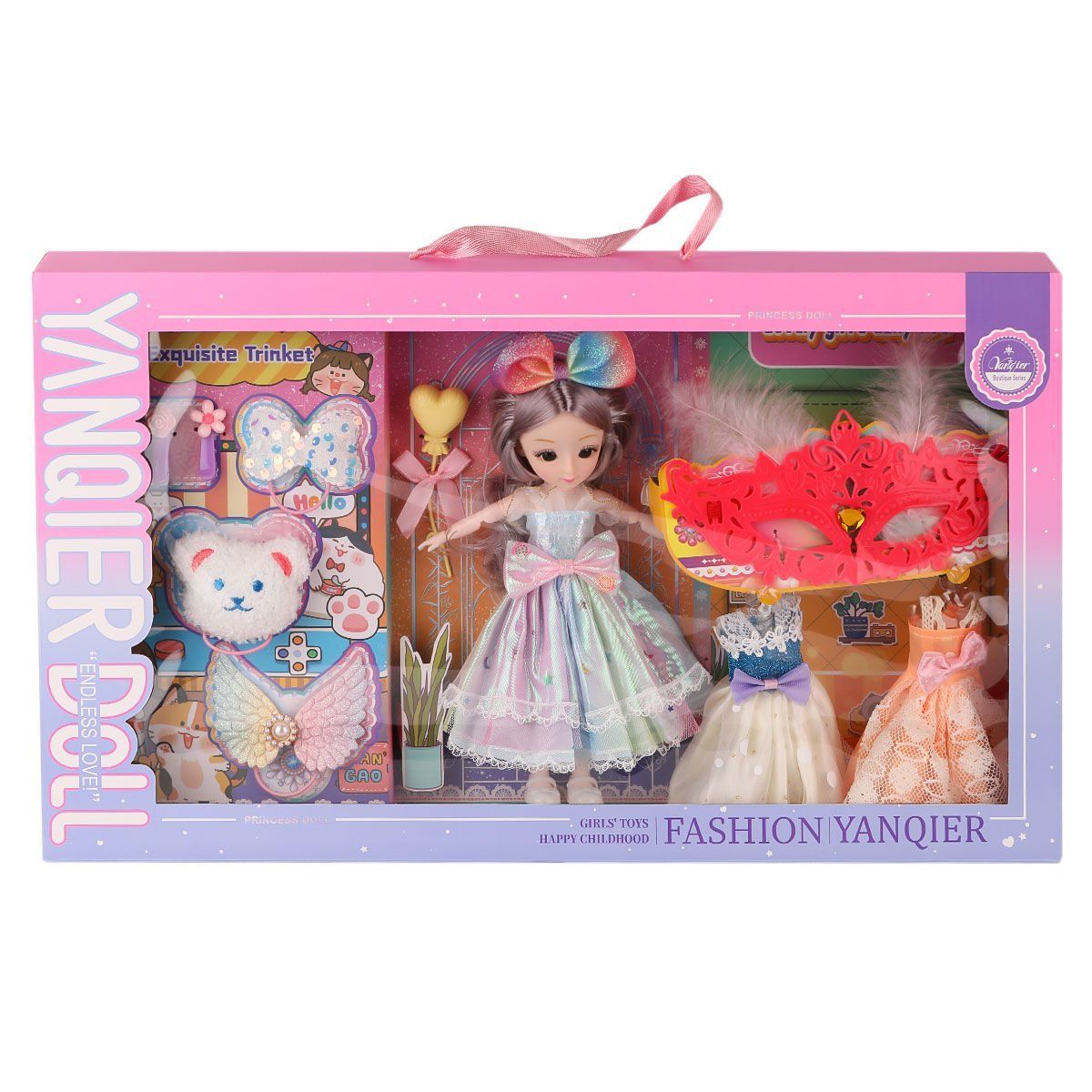 3688-033A Fashion Aksesuarlı Eklemli Bebek-Karsan Oyuncak