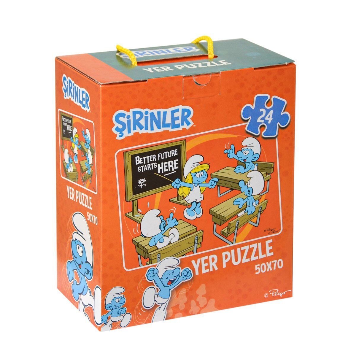 Srn7728 Şirinler Yer Puzzle- Laço Kids
