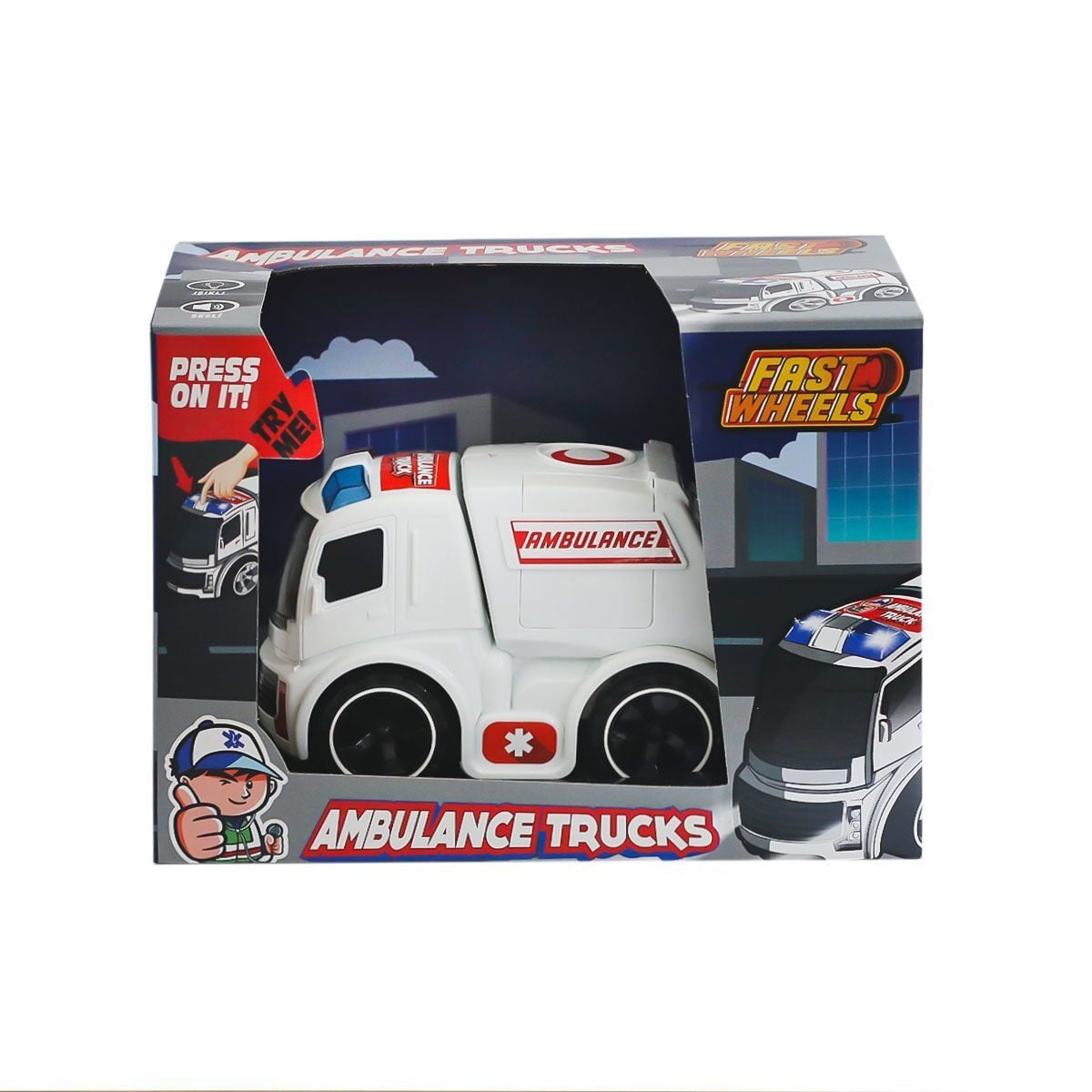 Er-247 Fast Wheels Ambulans Kamyonu-Erdem Oyuncak