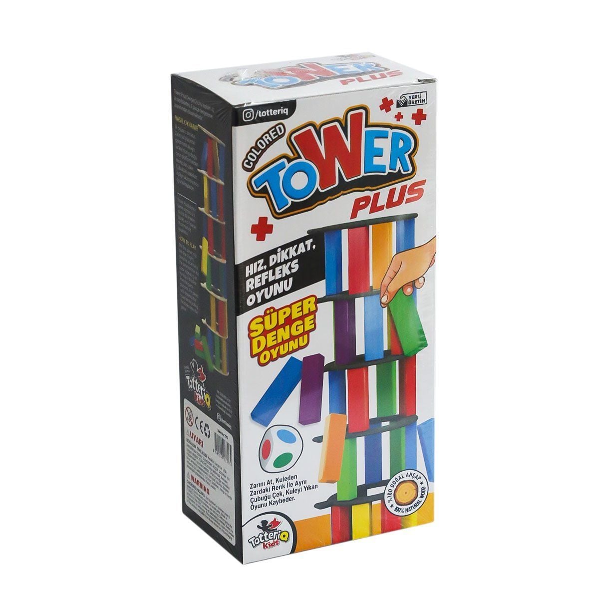 7317 Renkli Plus Tower Süper Denge Oyunu 54 Adet-Totteriq