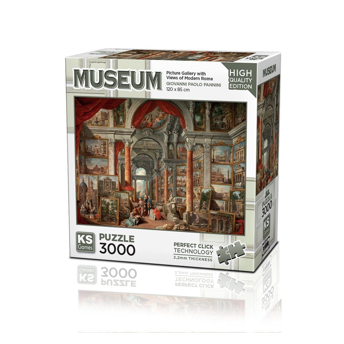 23014 Picture Gallery With Views Of Modern Rome 3000 Parça Puzzle-Ks Puzzle