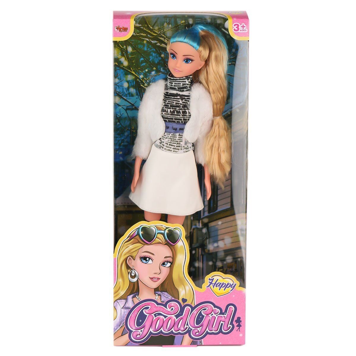 Wg-115521 Ceketli Çizmeli Renkli Saçlı Bebek 29 Cm-Vardem Oyuncak