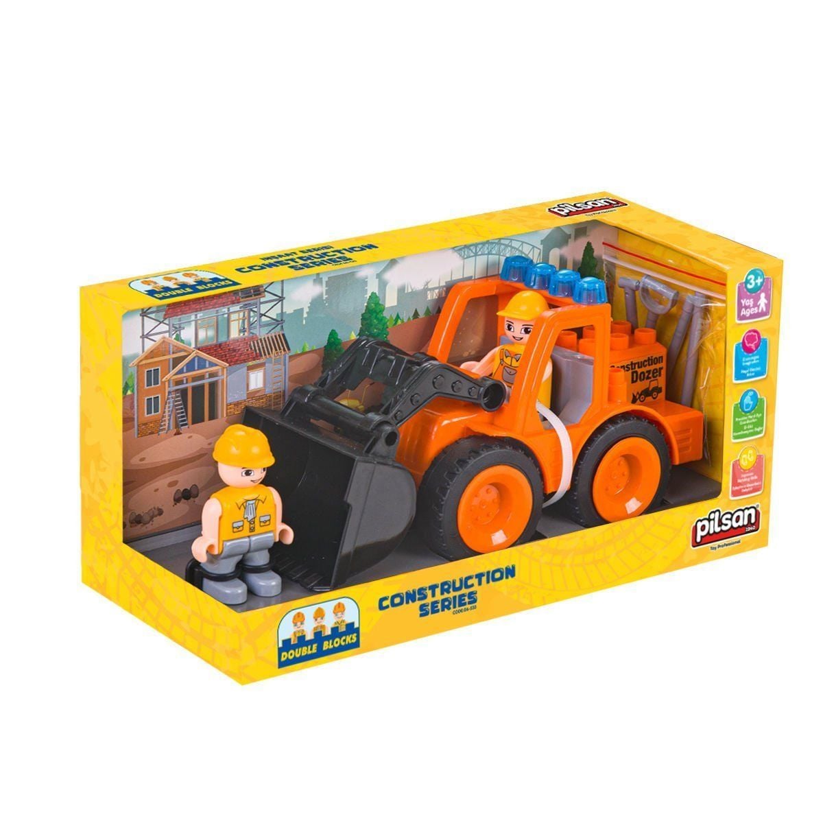 06 533 Double Blocks İş Makineleri Serisi- Oyuncak