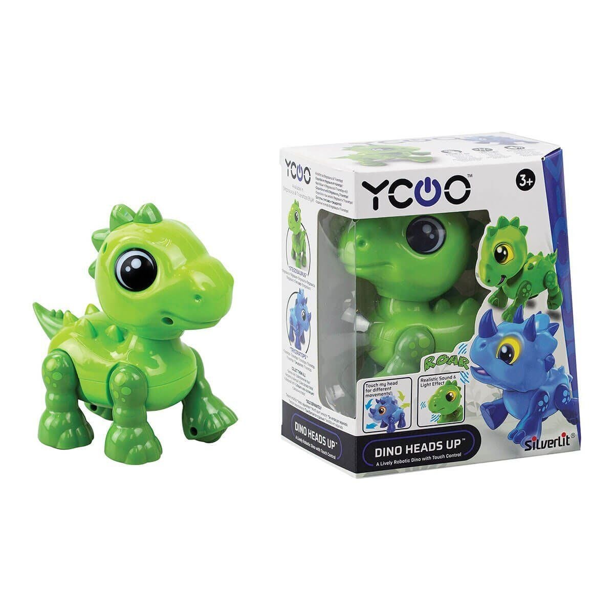Sil 88592 Silverlit Sesli Ve Işıklı Elektronik Robot Dino Heads Up-Necotoys