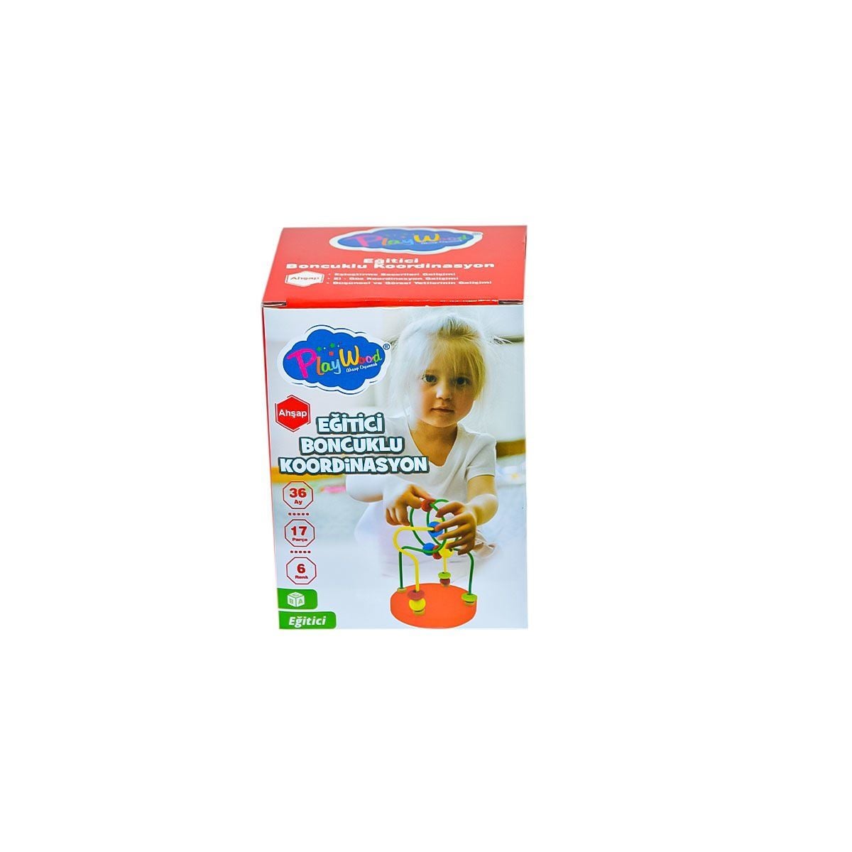 Ony-394 Ahşap Kutuda Mini Boncuklu Koordinasyon- Onyıl Oyuncak